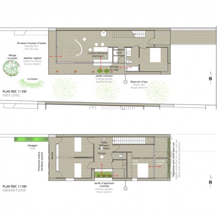 Maison cologique In and Out : PLANSdim