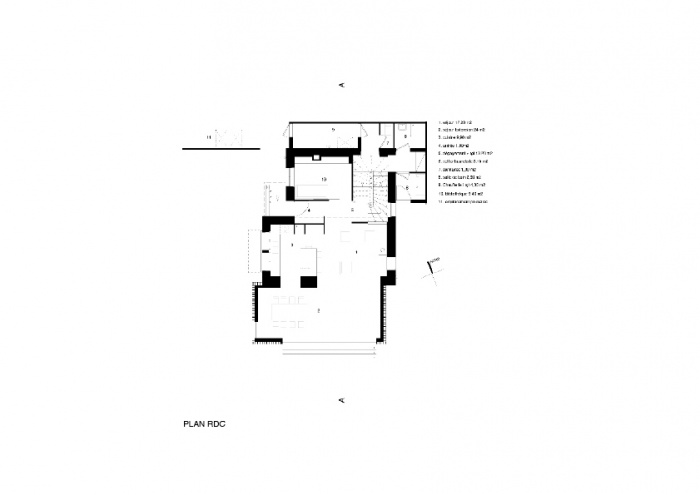 Rhabilitation complte et extension d'une maison de ville  Lyon (69008) : PLAN