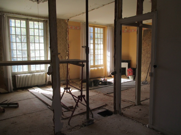 Rnovation complte d'une maison de caractre : en cours de travaux